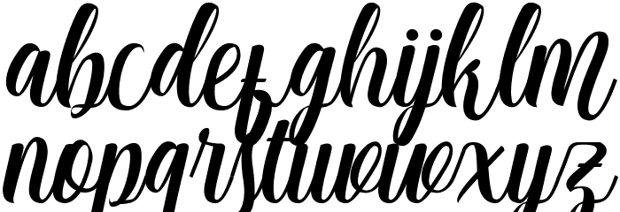 Matilda-Regular Font LOWERCASE