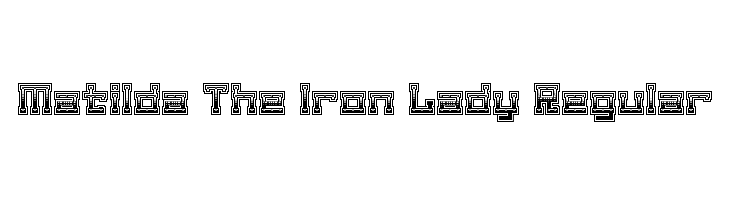 Matilda The Iron Lady Regular  免费字体下载