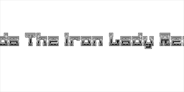 Matilda The Iron Lady Regular Logo