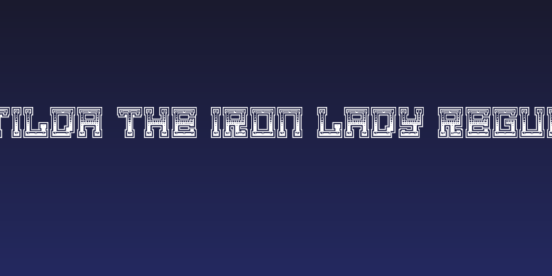 Matilda The Iron Lady Regular Social Header