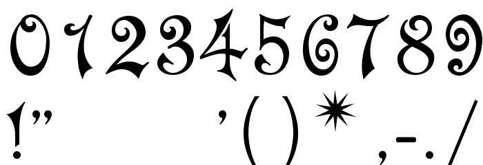 Matilda Font OTHER CHARS