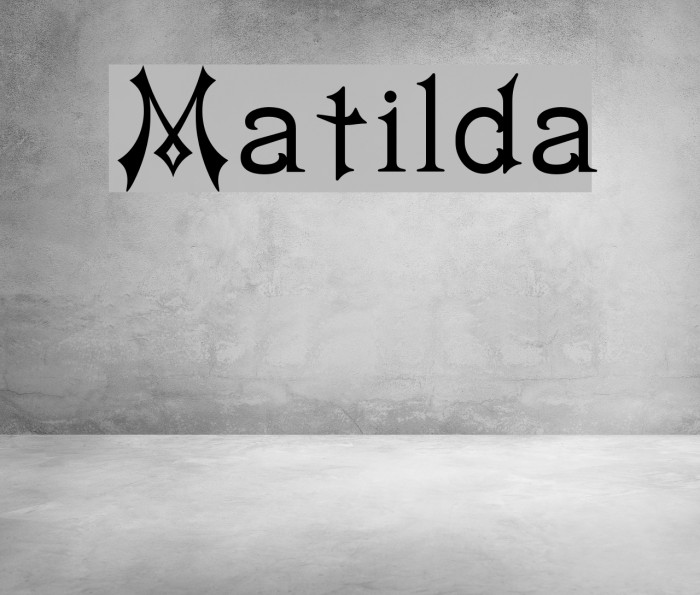 Matilda Font examples
