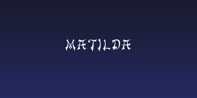 Matilda Social Header