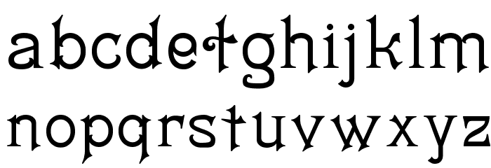 Matilda Font LOWERCASE