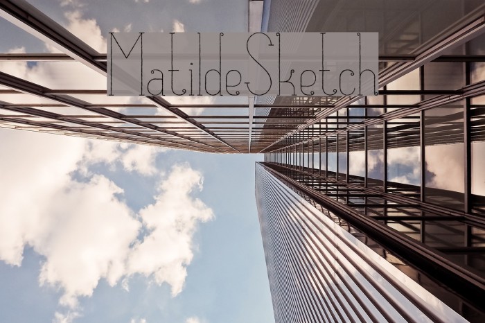 MatildeSketch Font examples