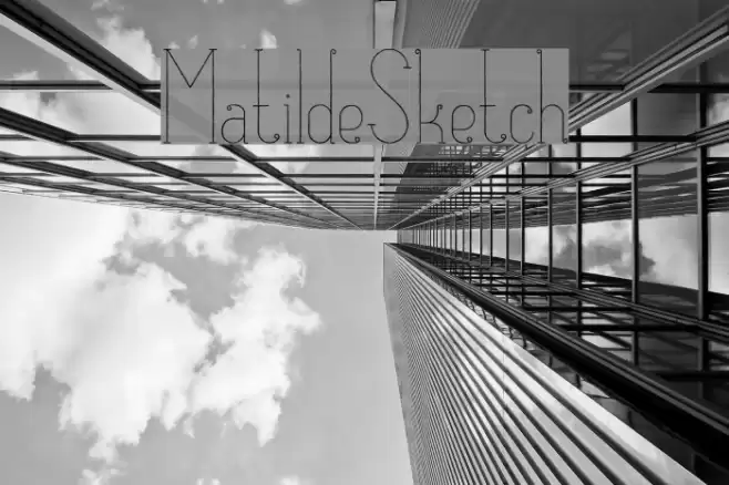 MatildeSketch Font examples