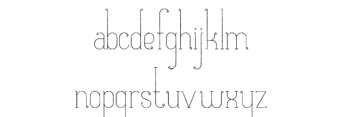 MatildeSketch Font LOWERCASE
