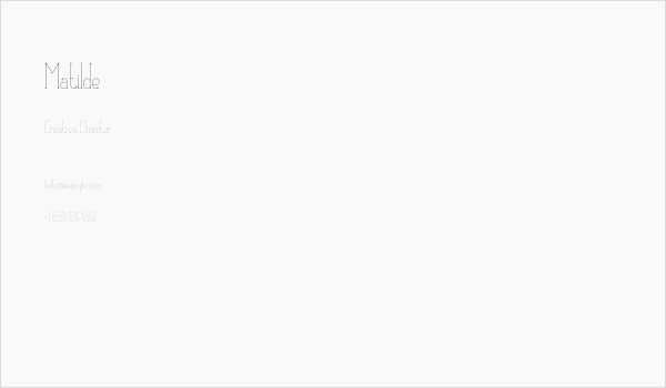 Matilde Business Card