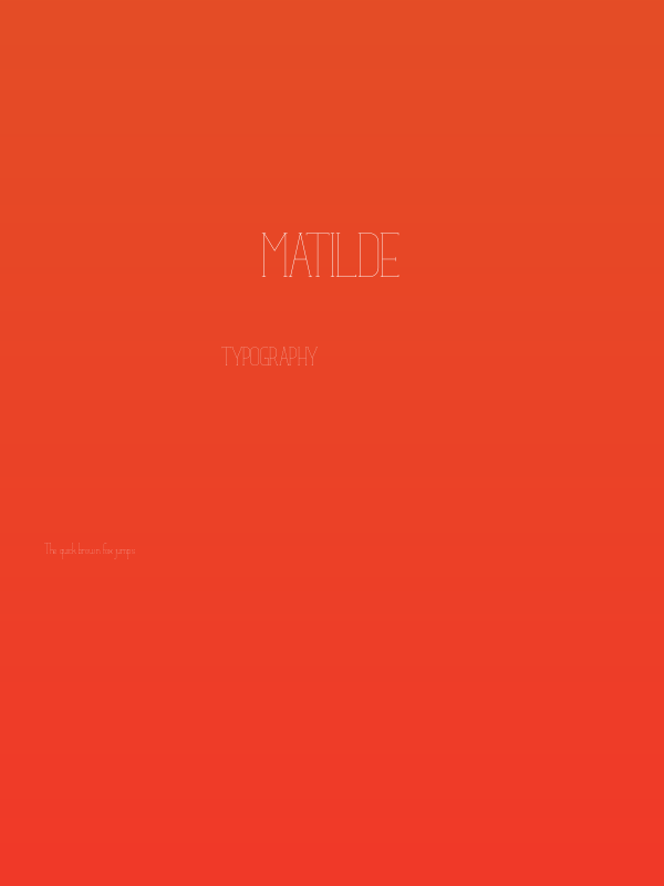 Matilde Poster