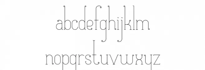 Matilde Schriftart Kleinbuchstaben