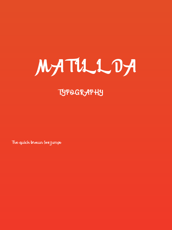 Matillda Poster