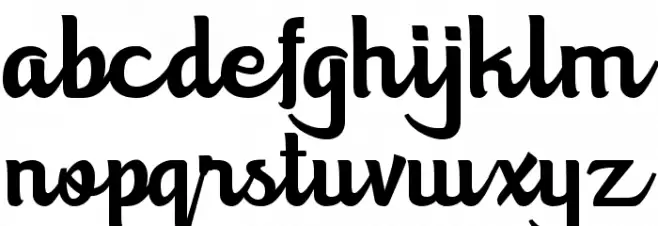 Matillda Font LOWERCASE