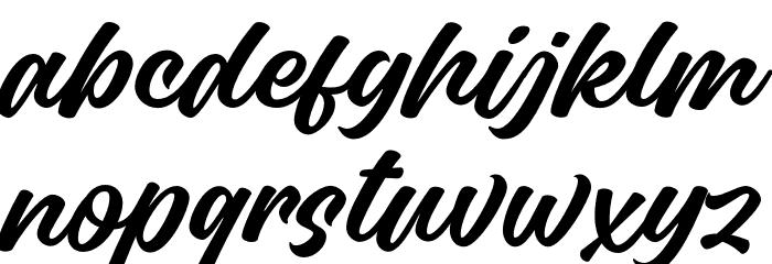 Matisan Script Alt PERSONAL Regular Font LOWERCASE