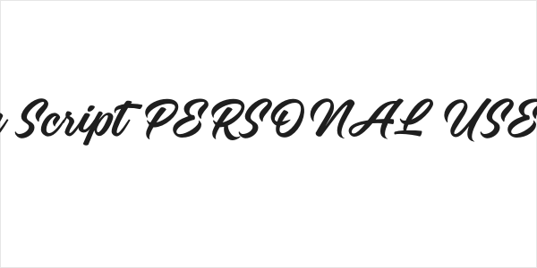Matisan Script PERSONAL USE Regular Logo