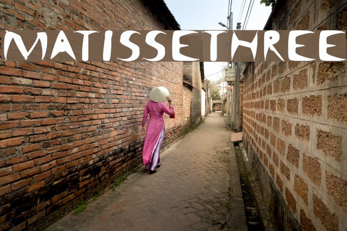MatisseThree Font examples
