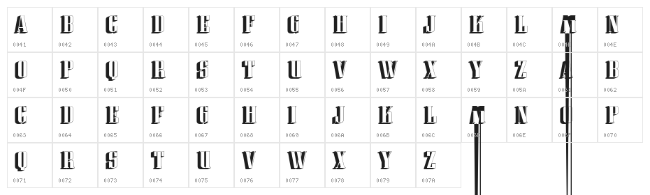 Matita Regular Character Map