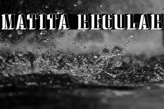 Matita Regular Font examples