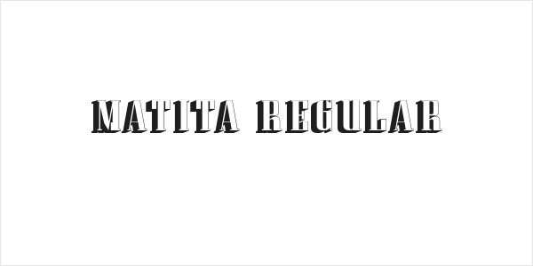 Matita Regular Logo