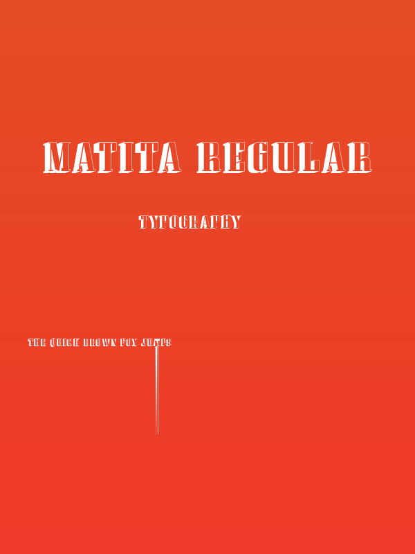 Matita Regular Poster