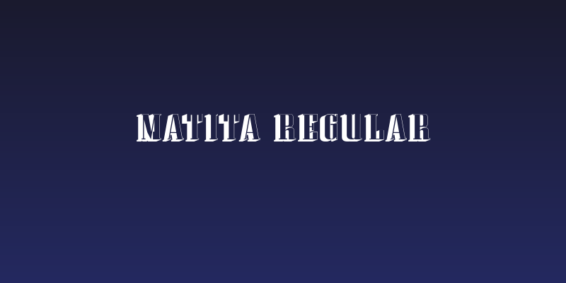 Matita Regular Social Header