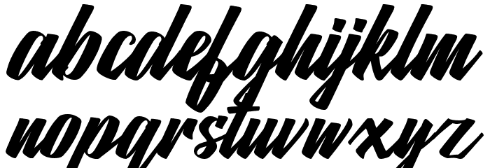 Matlagih Free Font LOWERCASE