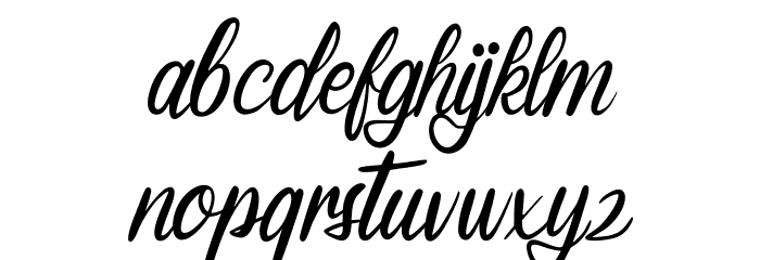 Matlinal Font LOWERCASE