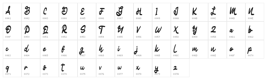 Matody FREE Character Map
