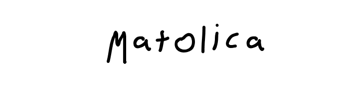Matolica Font