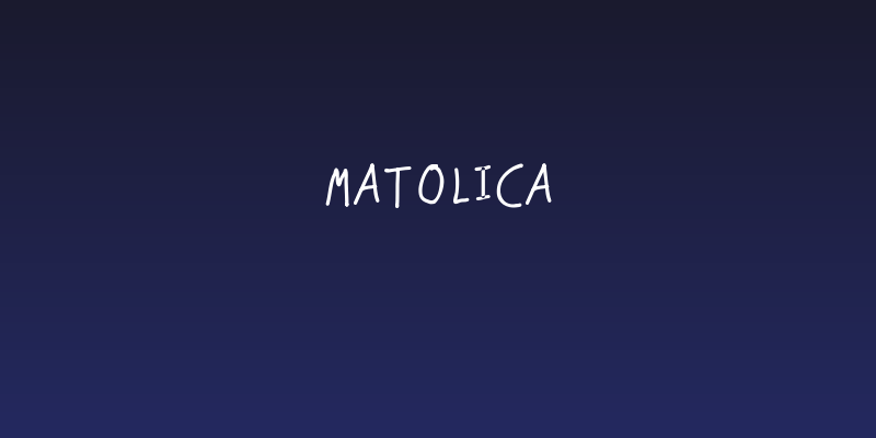 Matolica Social Header