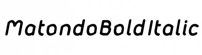 Matondo BoldItalic  Fuentes Gratis Descargar
