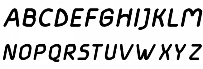 Matondo BoldItalic Schriftart Groß