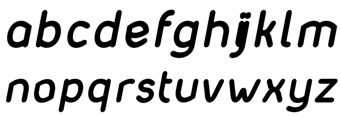 Matondo BoldItalic Font LOWERCASE