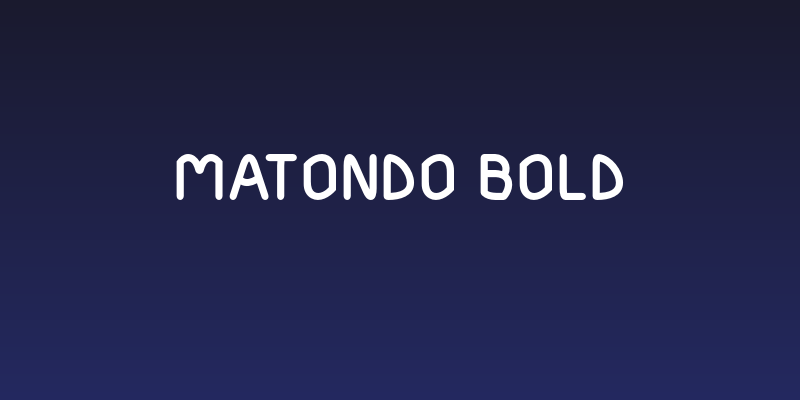 Matondo Bold Social Header