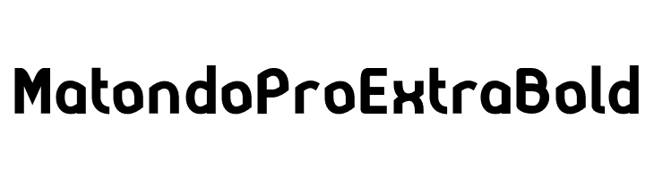 MatondoProExtraBold  Descarca Fonturi Gratis