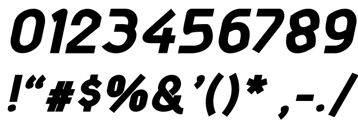 MatondoProExtraBoldItalic Font OTHER CHARS