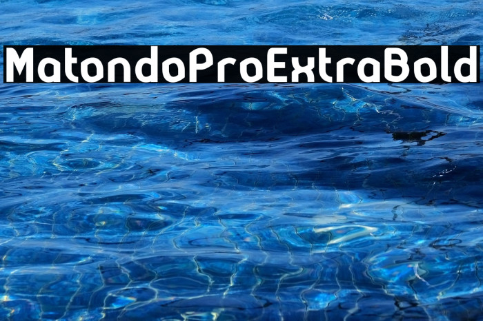 MatondoProExtraBold Example 1