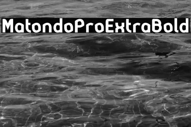 MatondoProExtraBold Example 1