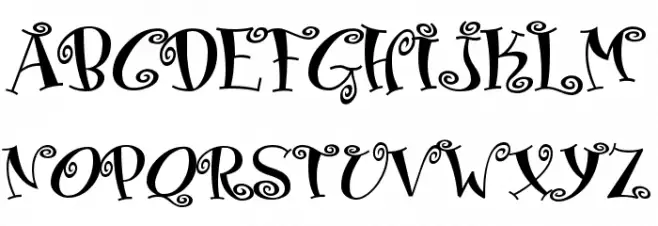 Matreshka Schriftart Groß