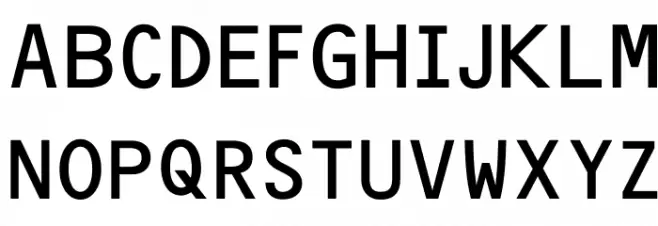 Matrix Code NFI フォント 大文字