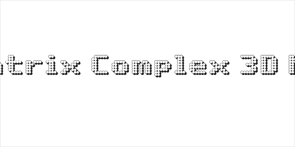 Matrix Complex 3D NC Logo