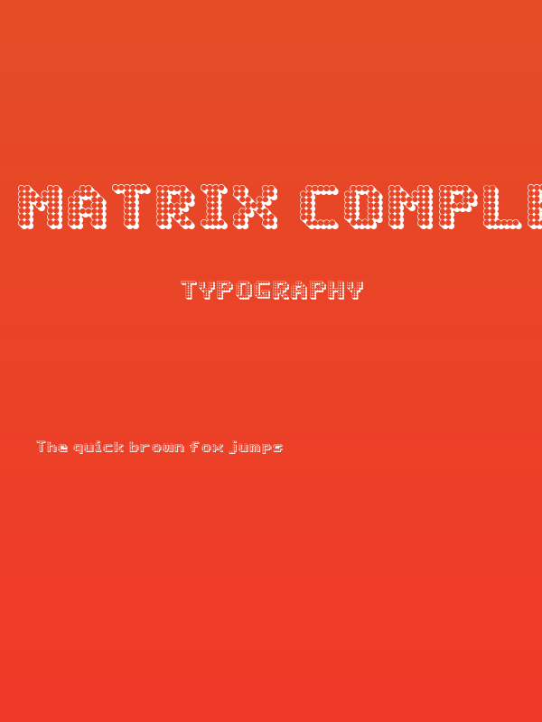Matrix Complex 3D NC Poster