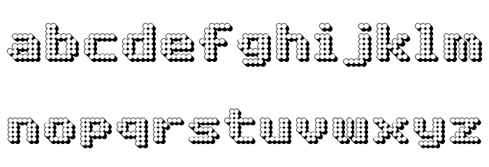 Matrix Complex 3D NC Font LOWERCASE