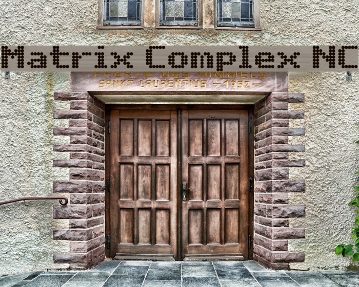 Matrix Complex NC Font examples