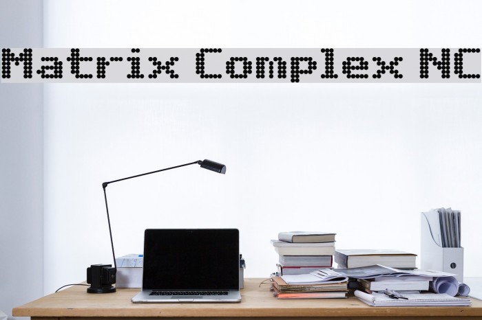 Matrix Complex NC Font examples