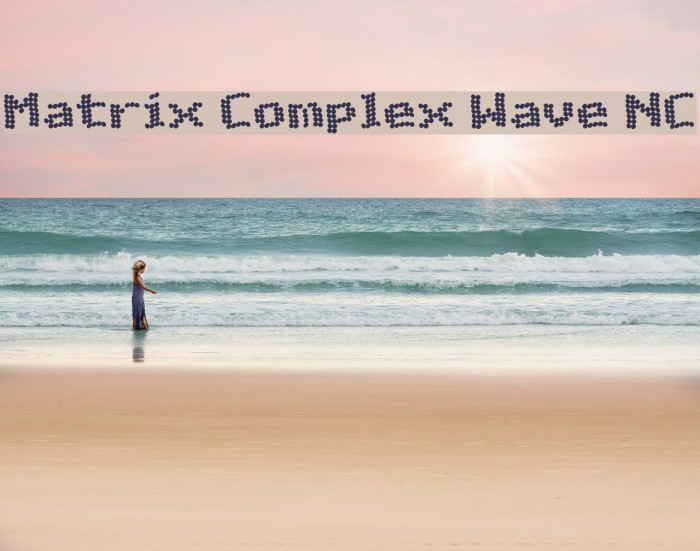 Matrix Complex Wave NC Font examples