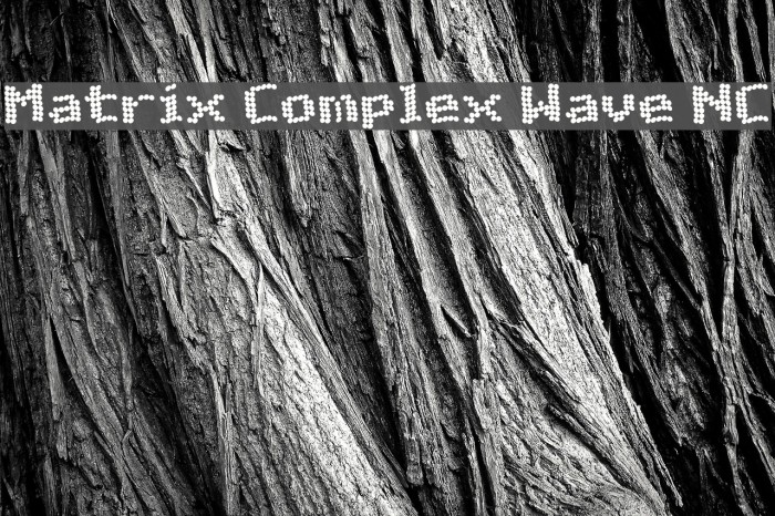 Matrix Complex Wave NC Font examples