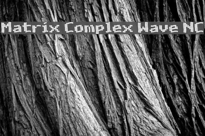 Matrix Complex Wave NC Font examples