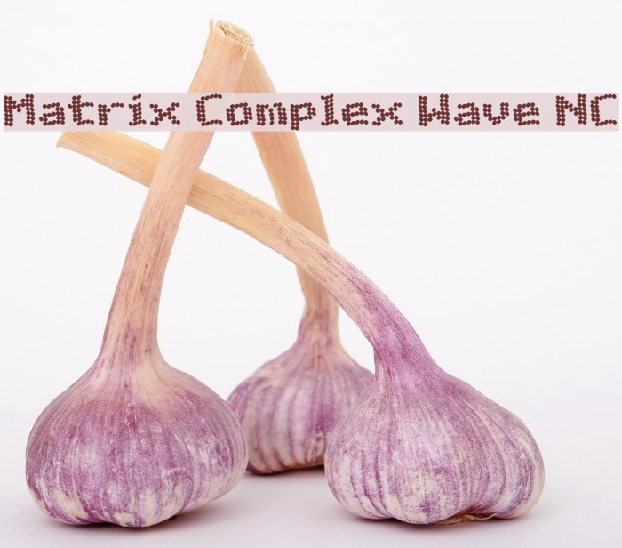 Matrix Complex Wave NC Font examples