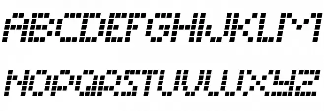 Matrix Dots Demo Italic फ़ॉन्ट अपरकेस
