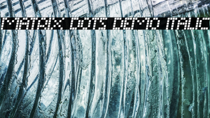 Matrix Dots Demo Italic Example 1